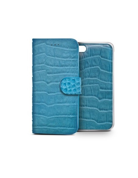Celly CROCOAIPH6LB custodia per cellulare 11,9 cm (4.7") Custodia a borsellino Blu