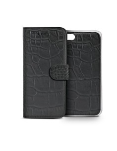 Celly CROCOAIPH6PBK custodia per cellulare 14 cm (5.5") Custodia a libro Nero