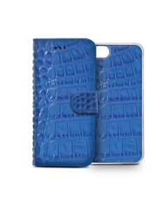 Celly CROCOAIPH5BL custodia per cellulare 10,2 cm (4") Custodia a borsellino Blu