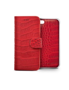 Celly CROCOAIPH6PRD custodia per cellulare 14 cm (5.5") Custodia a libro Rosso