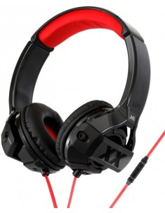 JVC HA-SR44X Auricolare Cablato A Padiglione Nero, Rosso