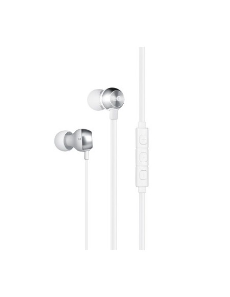 Celly HSS-F530AGEUWH cuffia e auricolare Cablato In-ear Alluminio, Bianco