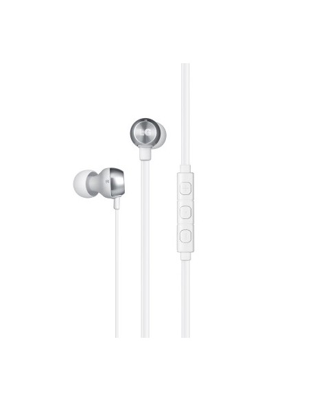 Celly HSS-F530AGEUWH cuffia e auricolare Cablato In-ear Alluminio, Bianco