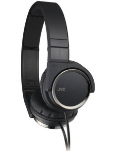 JVC HA-S400 Cuffie Cablato A Padiglione, Passanuca Nero, Argento