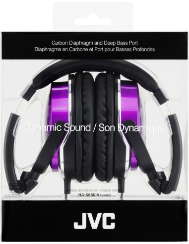 JVC HA-S660 Cuffie Cablato A Padiglione Viola
