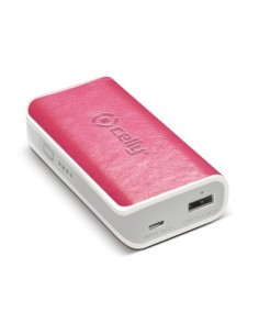 Celly PB4000PUP batteria portatile 4000 mAh Rosa, Bianco