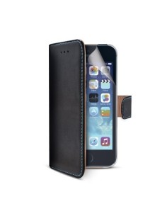 Celly PELLEIPH5BK custodia per cellulare 10,2 cm (4") Custodia a borsellino Nero
