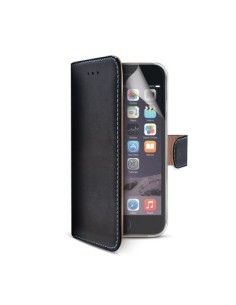 Celly PELLEIPH6BK custodia per cellulare 11,9 cm (4.7") Custodia a borsellino Nero