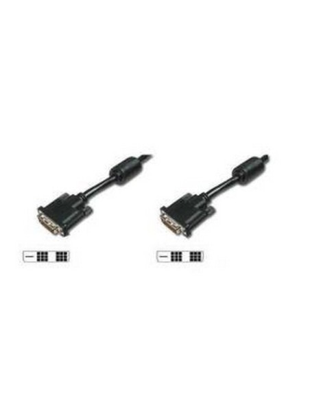 Nilox 1m DVI-D M M cavo DVI Nero