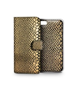 Celly SNAKEAIPH6GD custodia per cellulare 11,9 cm (4.7") Custodia a borsellino Oro