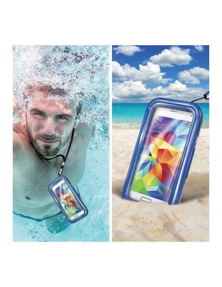 Celly WPCSAM02 custodia per cellulare 12,9 cm (5.1") Cover Blu