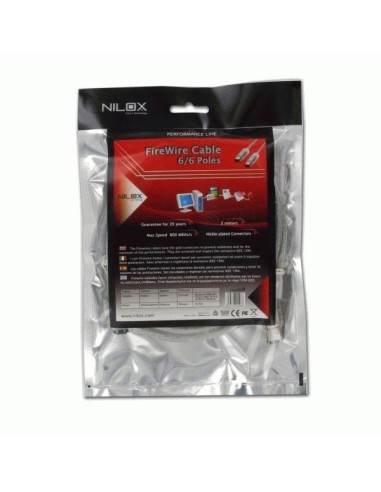 Nilox 07NXFC01PG202 cavo firewire 1 m