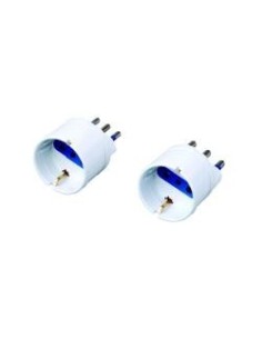 Nilox 07NXAD0000005 adattatore per inversione del genere dei cavi CEI 23-16 VII (16A 250V )M CEE 7 4 (16A 250V) F Bianco
