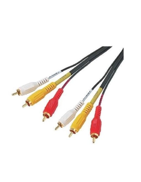 Nilox 2MT.3XRCAM M cavo video composito 2 m 3 x RCA Nero