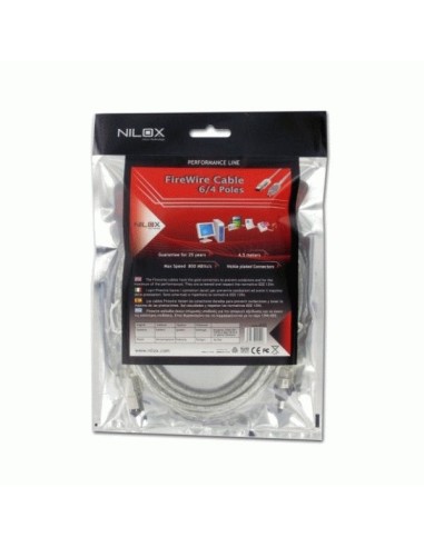 Nilox 07NXFC03PG202 cavo firewire 3 m