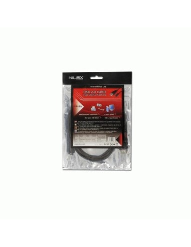 Nilox 07NXUD0200201 cavo USB 2 m USB A Mini-USB B Nero