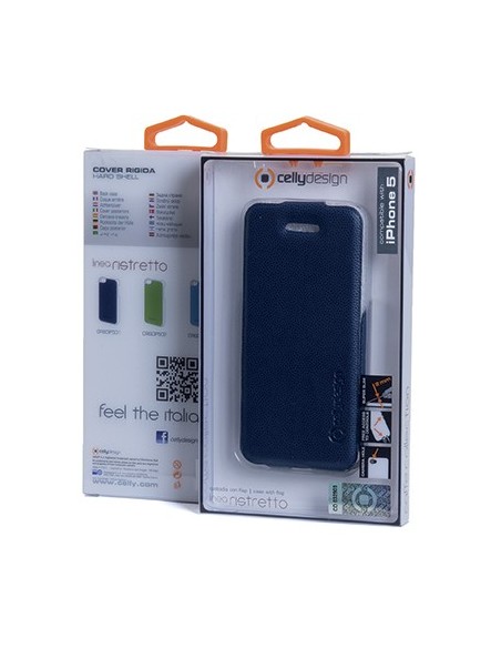 Celly CRISIIP501 custodia per cellulare Custodia flip a libro Blu
