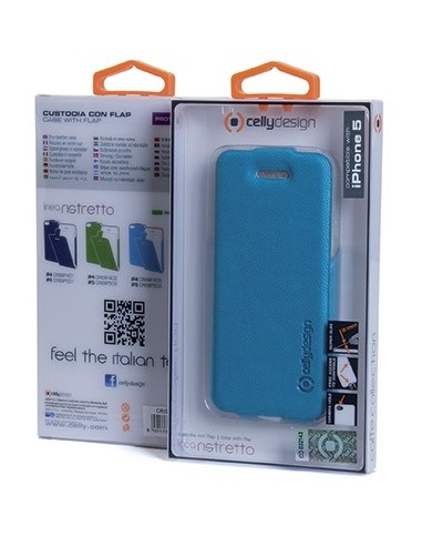 Celly CRISIIP503 custodia per cellulare Custodia flip a libro Blu