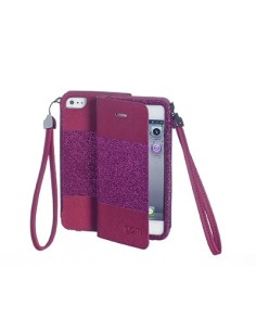 Celly GLAGEIP501 custodia per cellulare Custodia a libro Rosa