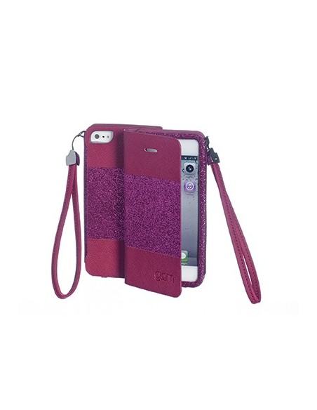 Celly GLAGEIP501 custodia per cellulare Custodia a libro Rosa