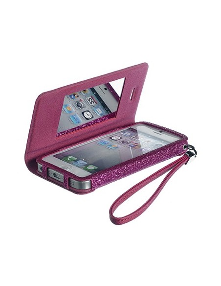 Celly GLAGEIP501 custodia per cellulare Custodia a libro Rosa