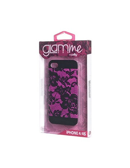 Celly GLCOVPIP401 custodia per cellulare Cover Nero, Rosa