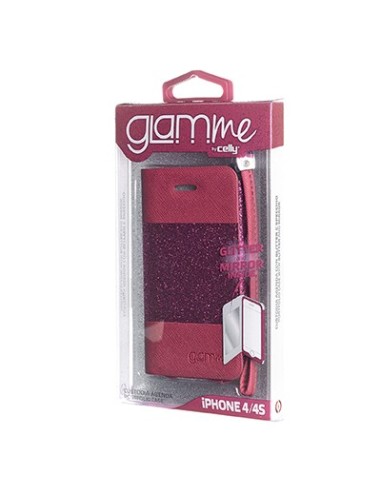 Celly GLAMme custodia per cellulare 8,89 cm (3.5") Custodia a libro Rosa