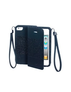 Celly GLAGEIP402 custodia per cellulare Custodia a libro Nero