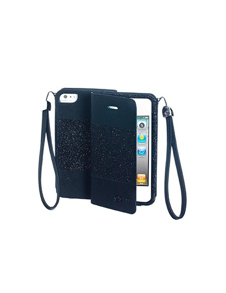 Celly GLAGEIP402 custodia per cellulare Custodia a libro Nero