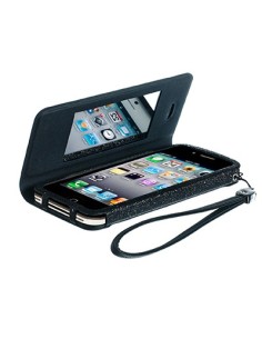 Celly GLAGEIP402 custodia per cellulare Custodia a libro Nero 2