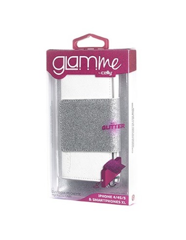 Celly GLPOCIP503 custodia per cellulare Custodia a libro Bianco