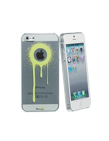 Celly GRDIP505 custodia per cellulare Cover Trasparente, Giallo