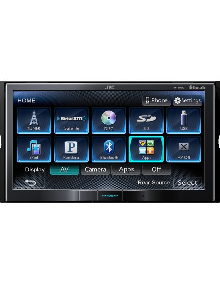 JVC KW-AV71BTE Ricevitore multimediale per auto Nero 200 W Bluetooth