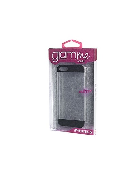 Celly GLAMme custodia per cellulare 10,2 cm (4") Cover Nero, Trasparente