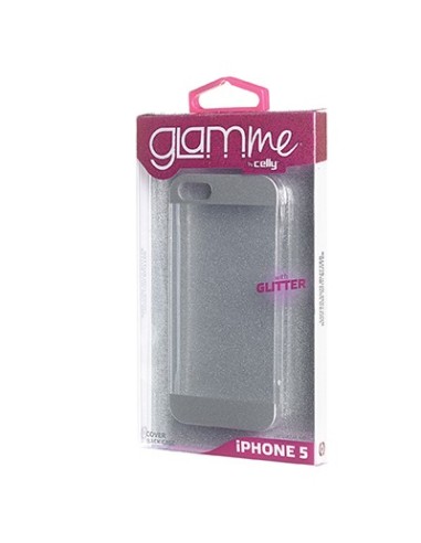 Celly GLAMme custodia per cellulare 10,2 cm (4") Cover Argento, Trasparente