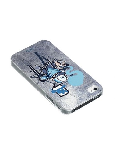 Celly GRBIP402 custodia per cellulare Cover Blu, Argento