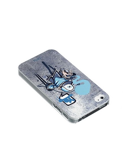 Celly GRBIP402 custodia per cellulare Cover Blu, Argento