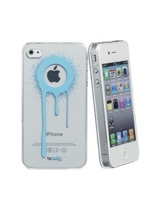 Celly GRDIP404 custodia per cellulare Cover Blu, Trasparente