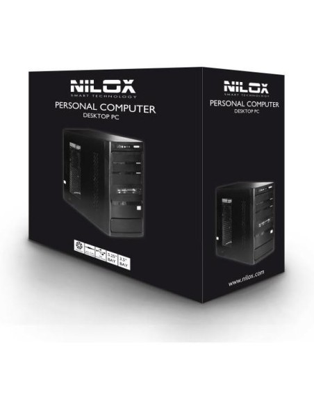 Nilox NLX- -AMD PC AMD A4 A4-4000 4 GB DDR3-SDRAM 500 GB HDD Midi Tower Nero