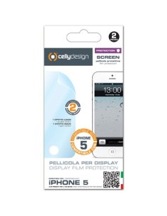 Celly SCREEN185 protezione per lo schermo e il retro dei telefoni cellulari Apple 2 pz