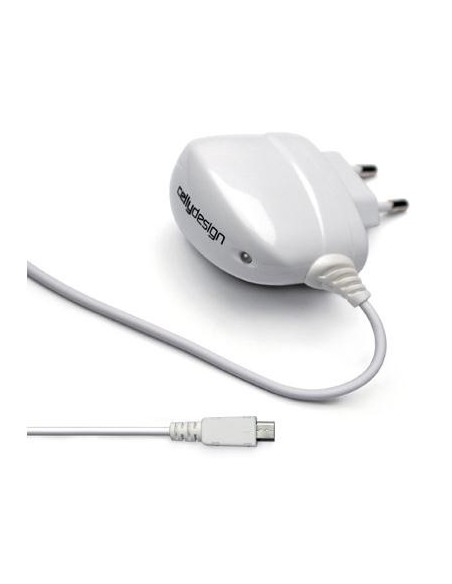 Celly T1MICROW Caricabatterie per dispositivi mobili Telefono cellulare Bianco AC Interno