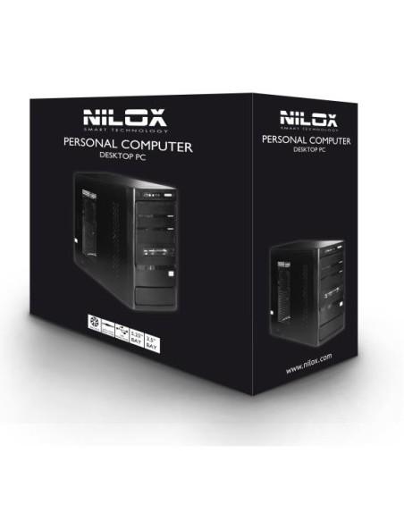 Nilox NLX-PC-I3 PC stazione di lavoro Intel® Core™ i3 i3-4130 4 GB DDR3-SDRAM 500 GB HDD FreeDOS Midi Tower Nero