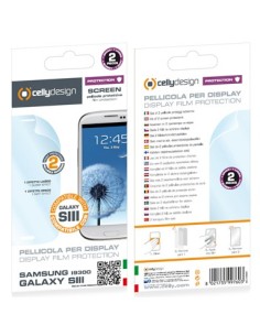 Celly SCREEN232 protezione per lo schermo e il retro dei telefoni cellulari Samsung 2 pz