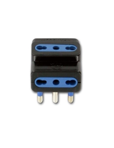 Nilox ADATTATORE 16A 3 BIPASSO NERO CEI 23-16 VII