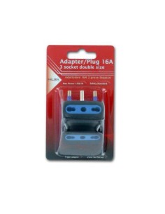 Nilox ADATTATORE 16A 3 BIPASSO NERO CEI 23-16 VII 2