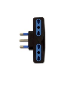 Nilox ADATTATORE 16A 4 BIPASSO NERO CEI 23-16 VII