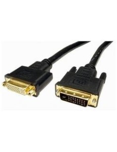 Nilox DVI-D M F 3.0m cavo DVI 3 m Nero