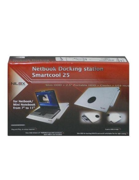 Nilox 10NXNONEDK001 replicatore di porte e docking station per laptop Bianco