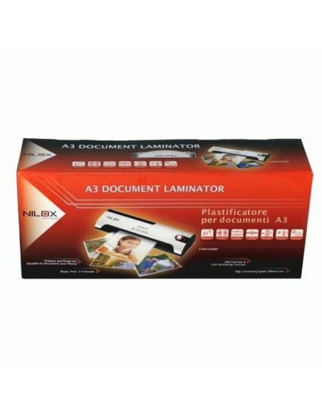 Nilox PLASTIFICATORE A CALDO A3 DA TAVOLO 350 mm min Nilox PLASTIFICATORE A CALDO A3 DA TAVOLO 350 mm min
