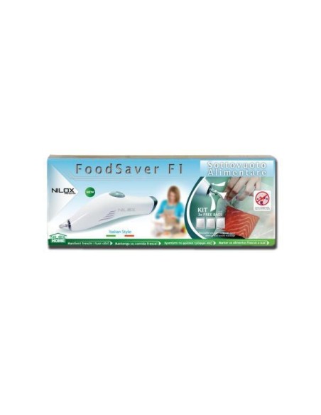 Nilox Foodsaver F1 macchina per sottovuoto Bianco